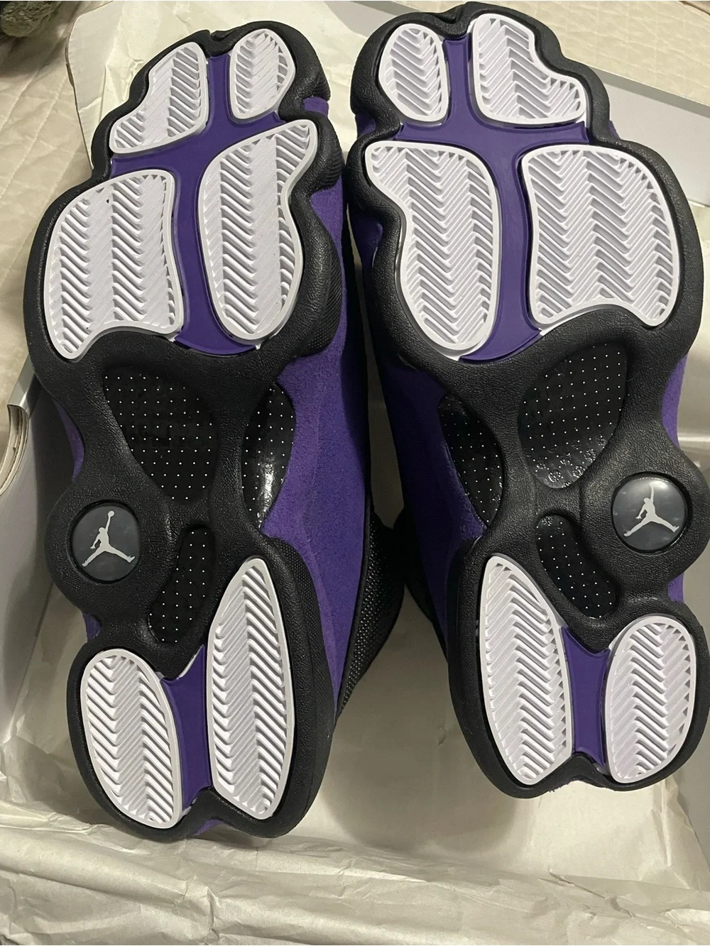 Men Jordan Retro 13 court purple and black